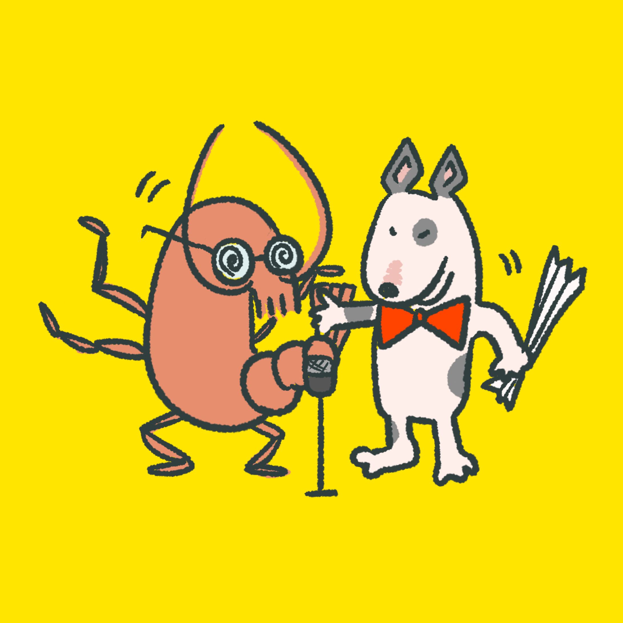 漫才するえびと犬-1