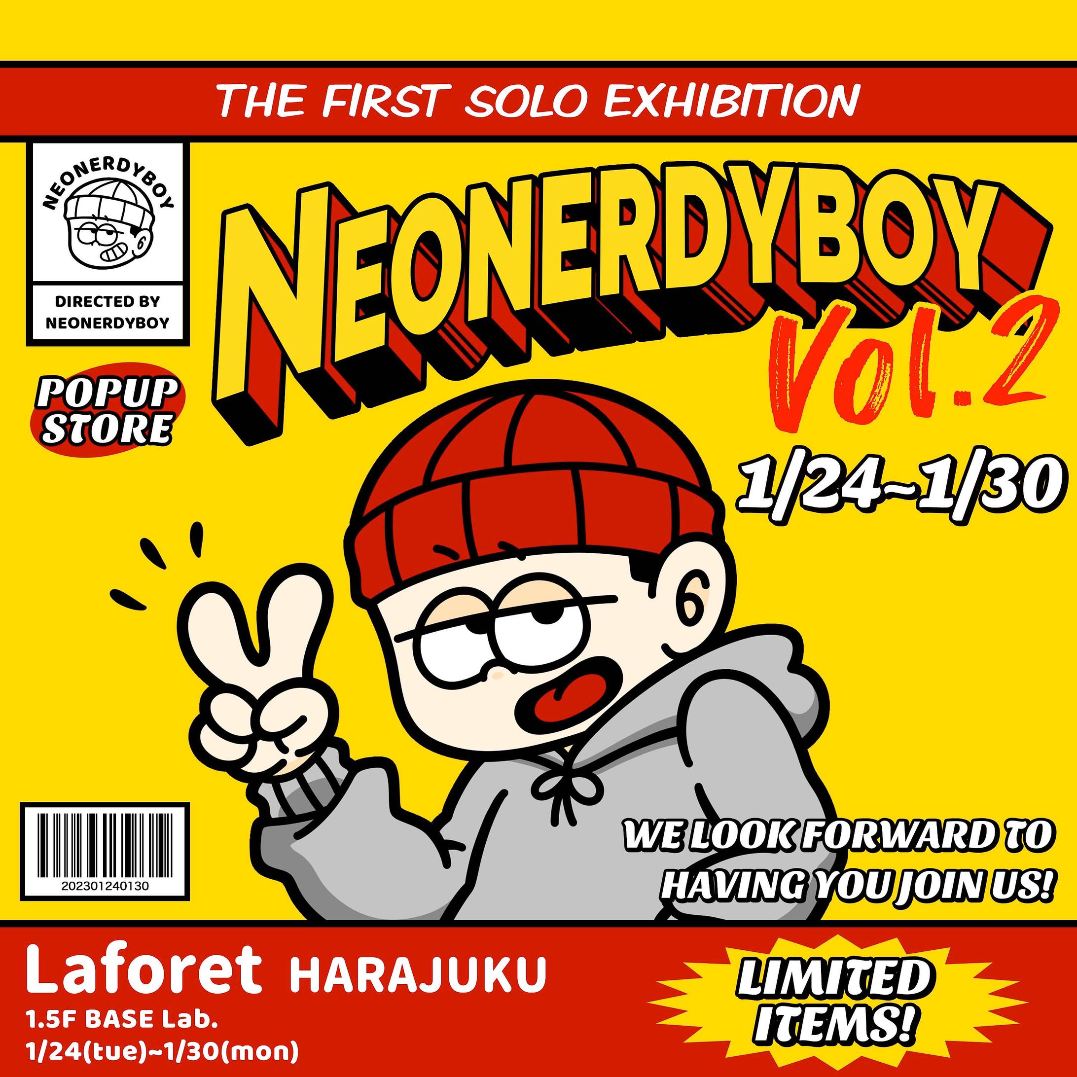 【1/24〜1/30】個展『THE FIRST SOLO EXHIBITION NEONERDYBOY Vol.2』-1