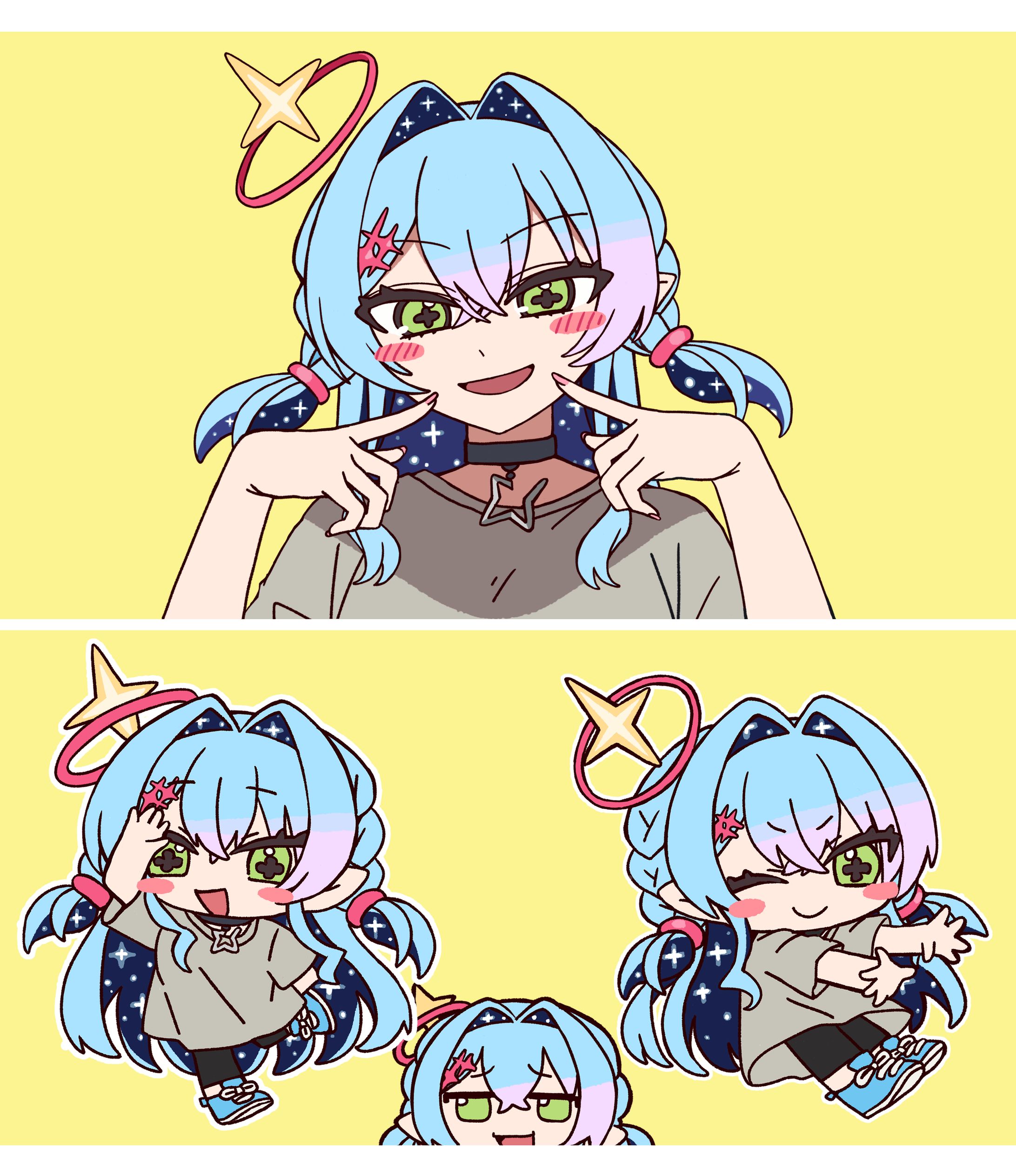 Vtuber涼月アニャ様 歌ってみたイラスト-1