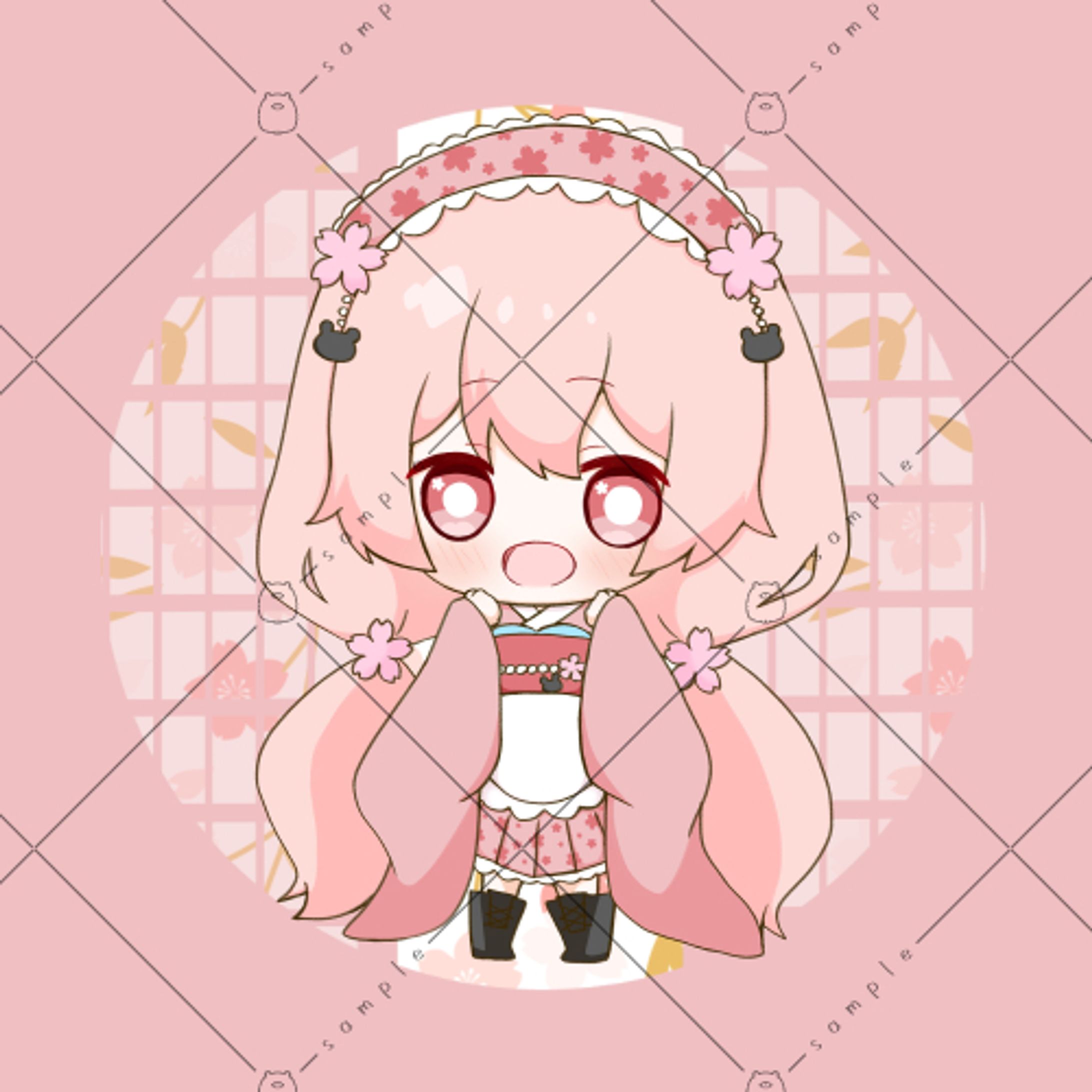 咲良真愛さま(sakura_maa425)和風メイド衣装-1