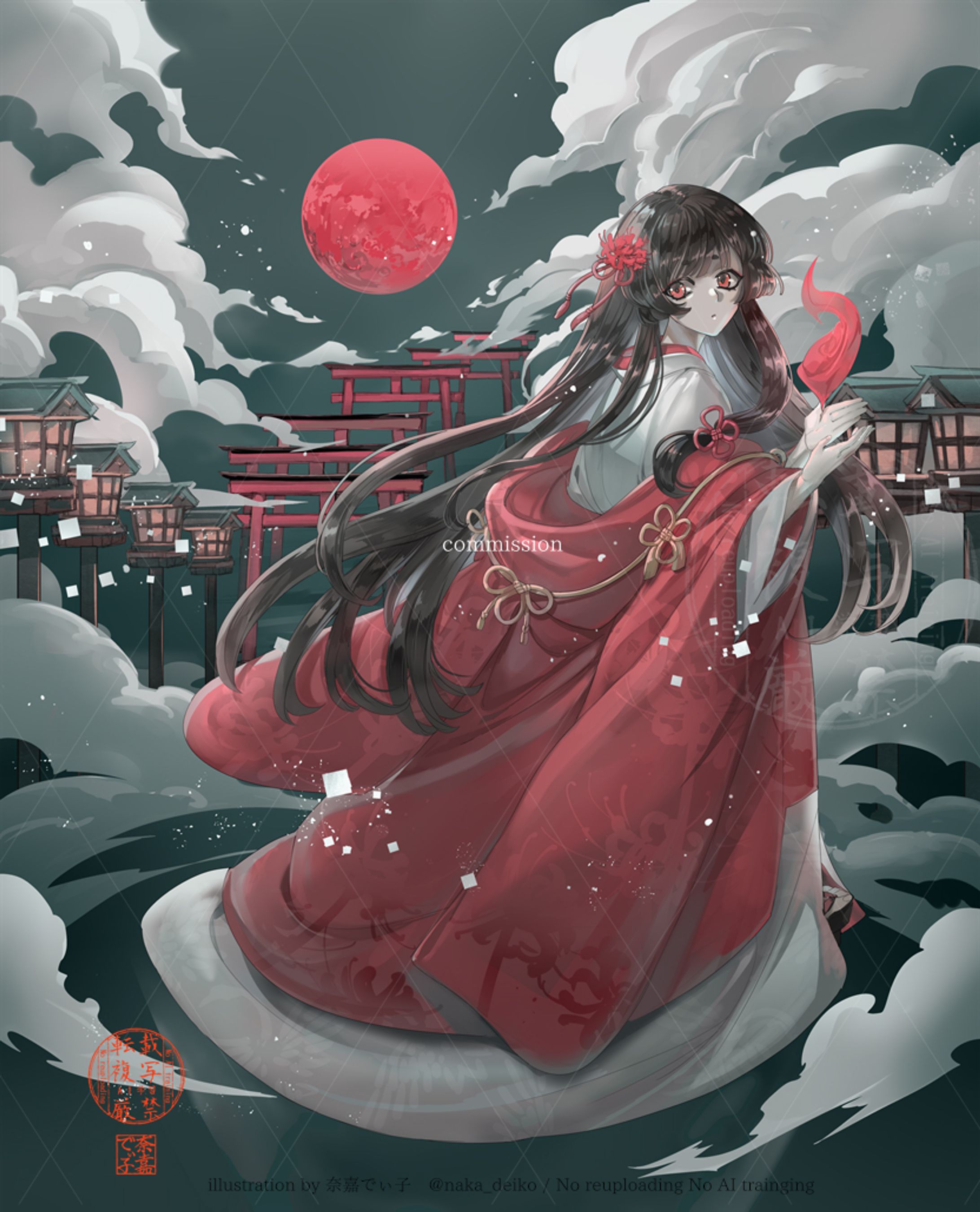 【works】歌ってみた動画用一枚絵　浅葱史乃様-1