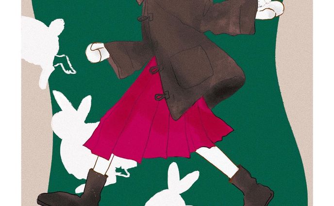 【創作】年賀状🐇💨