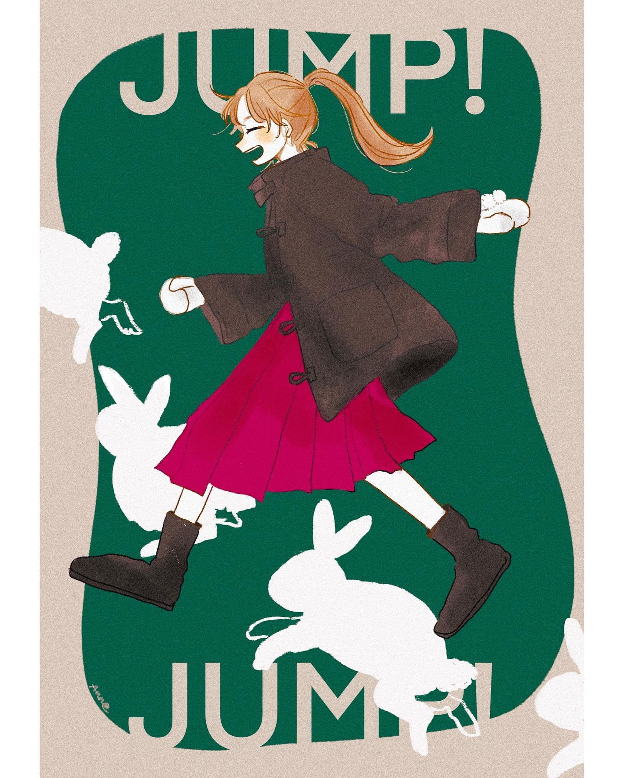 【創作】年賀状🐇💨-1