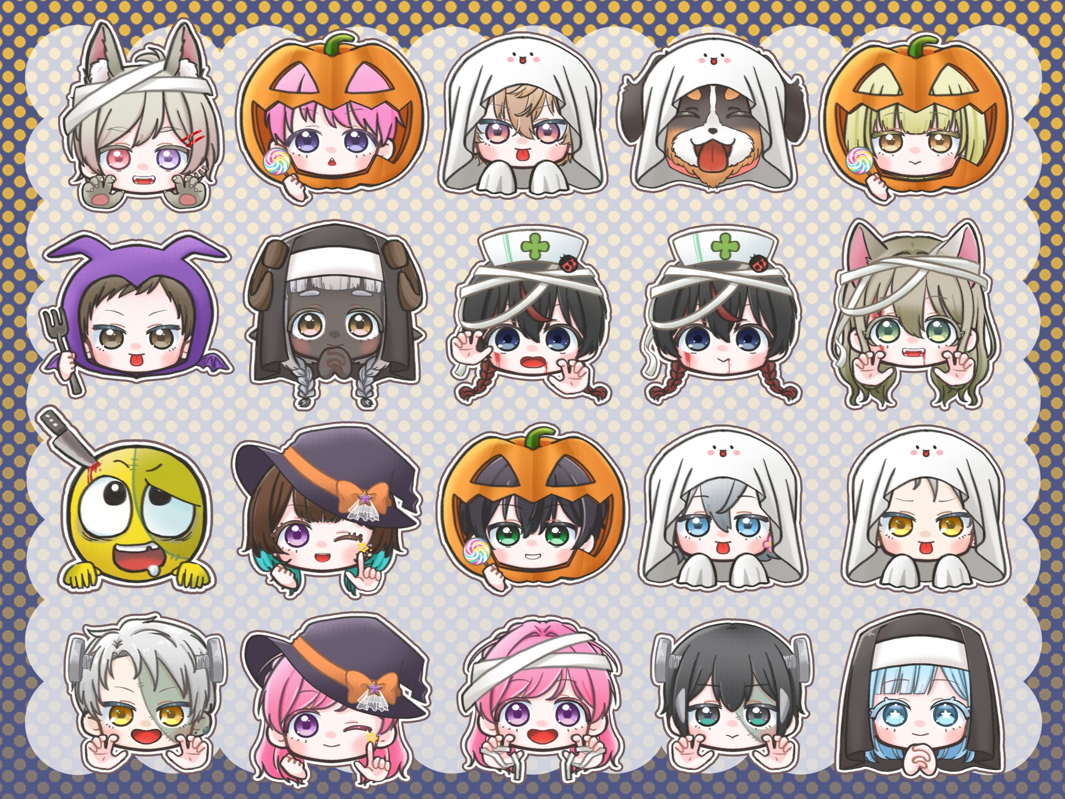 ハロウィンステッカー-1