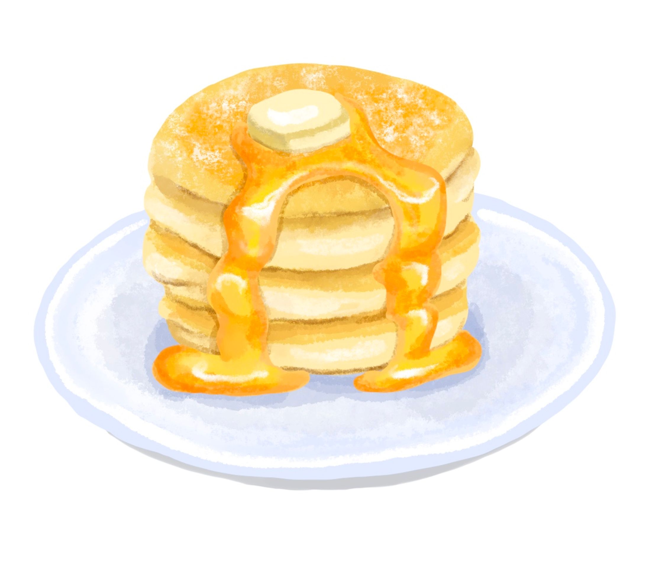 イラスト_パンケーキ-1