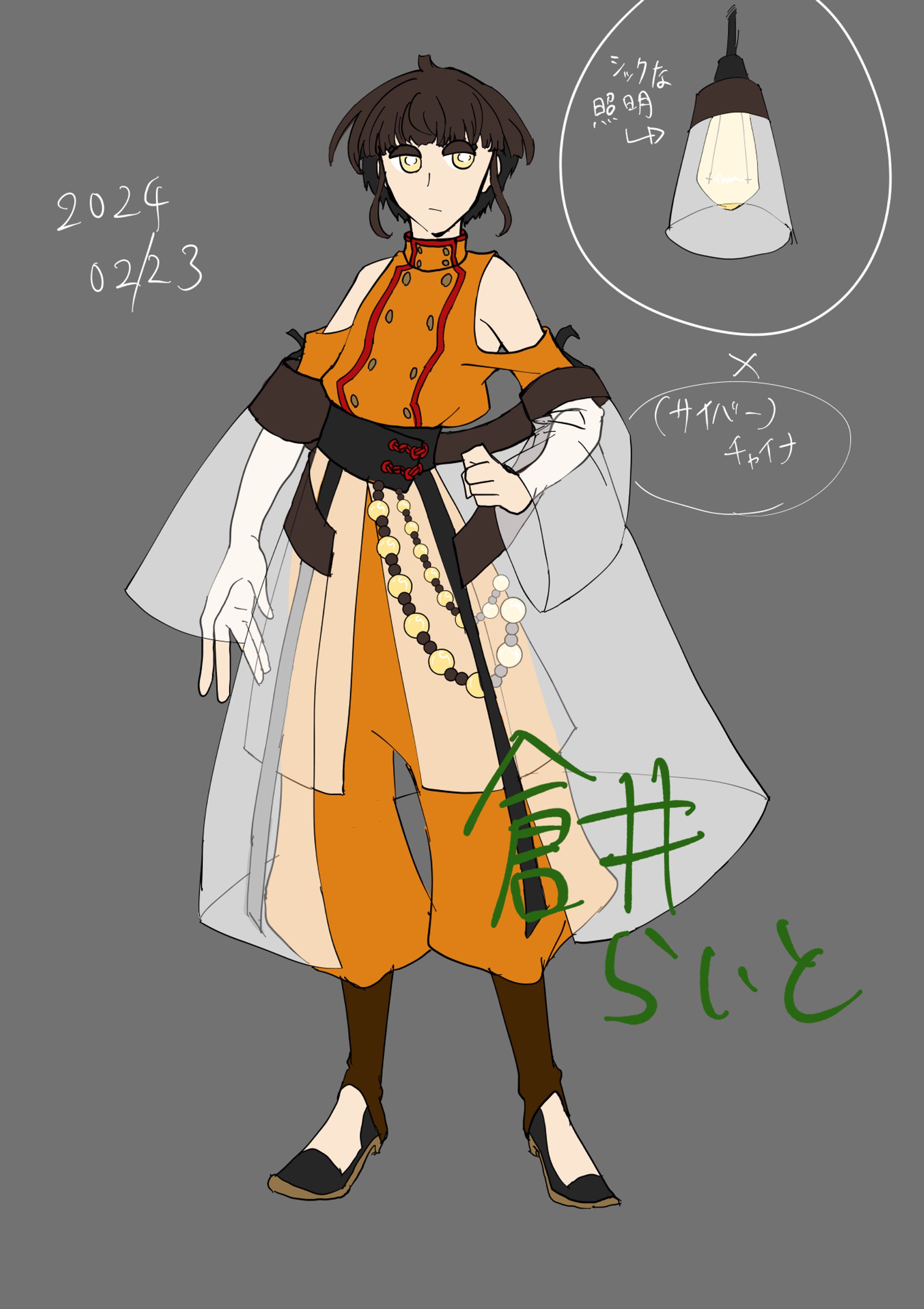 キャラクターデザイン（ラフ）-1