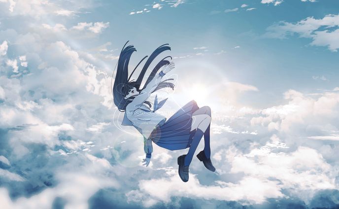 空へ舞う