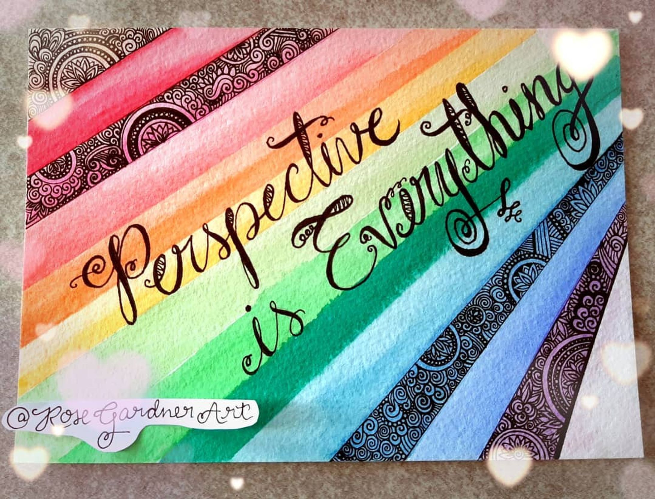 "Perspective is Everything" 2017 - Ink, Watercolor, and Watercolor Pencil
I overdid it a bit on the drawing this week and I need to give my hands a rest for a few days, so I figured this was a great time to show some older artwork that's never been featured online. Hope you enjoy this piece. "Perspective is Everything" is one of my personal life philosophies and method for practicing radical empathy and fostering understanding. Education and bringing awareness to positional perspectives through experience and circumstance help create compassion for me for others. I lack perfection to practice this skill all the time but I try to comprehend why others held cognitive dissonance and bias based on their experiences. .
.
.
#rosegardnerart #rosegardner #watercolorandink #artsagram #artcommunity #spirals #spiralart #zentagle #zenart #zentangleinspiredart #linework #artportfolio #igart #artgram-1