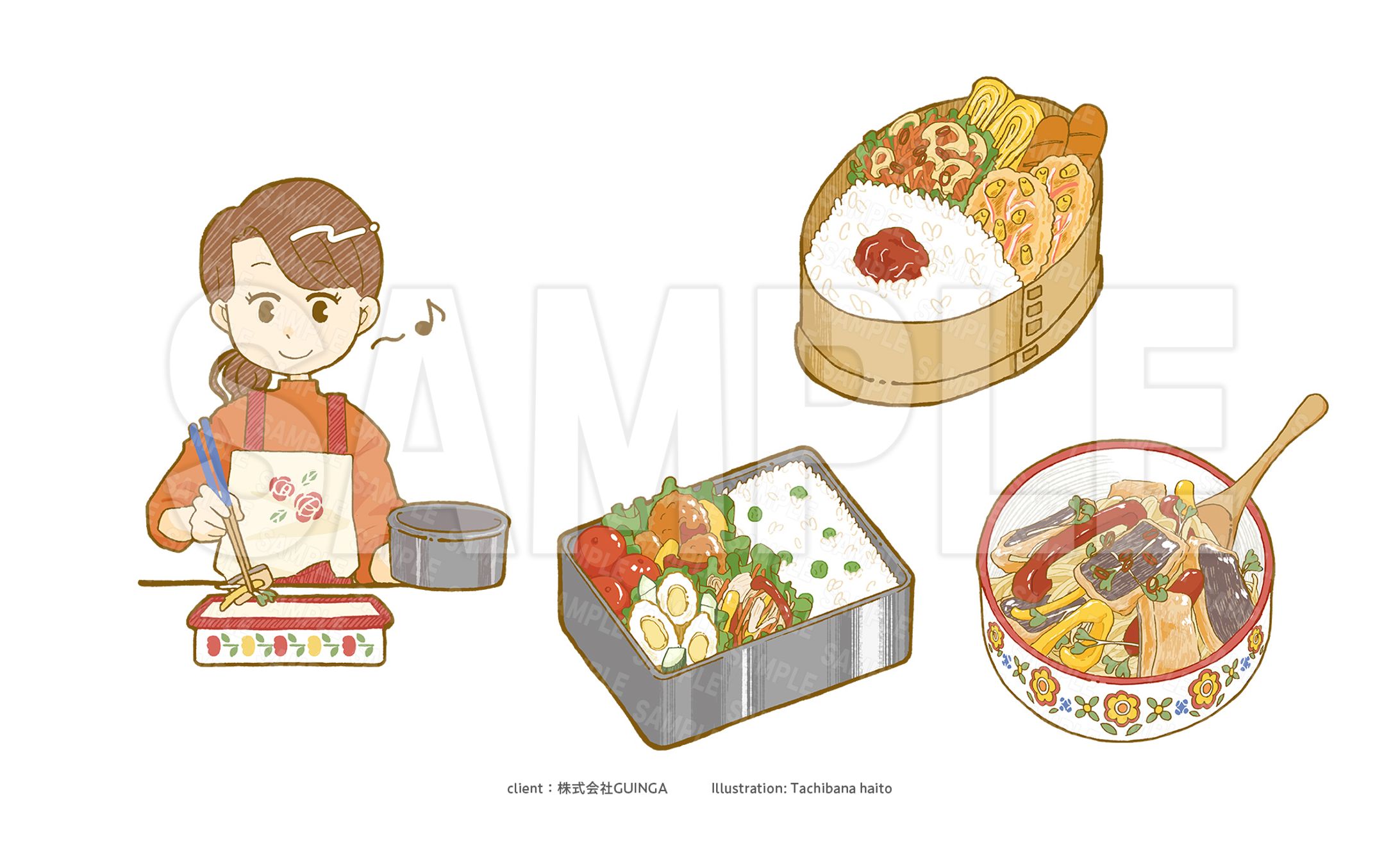 【イラスト制作】TABLEVA お弁当特集記事内イラスト-1