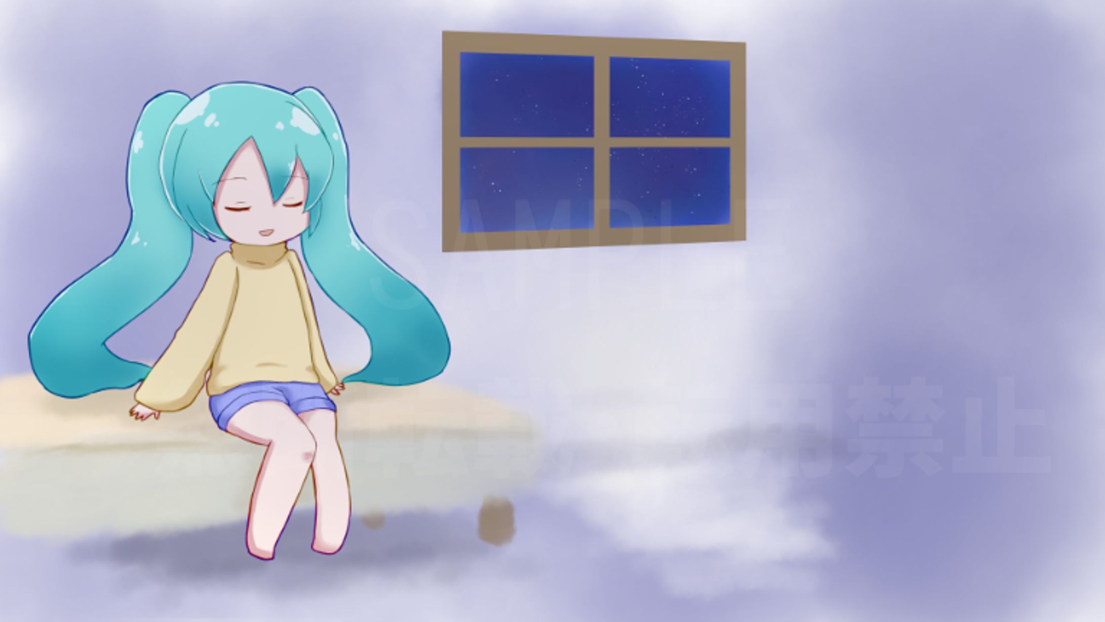 オリジナル楽曲動画用イラスト-1