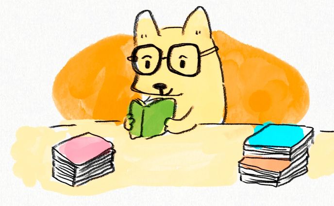 鉛筆+水彩画風イラスト