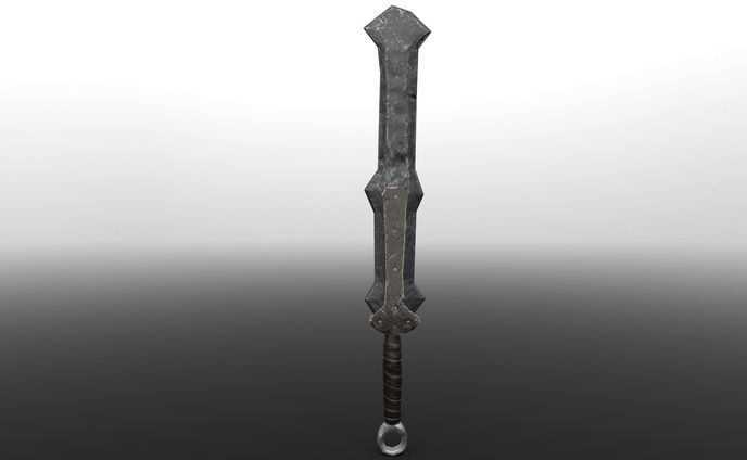 rough, real sword