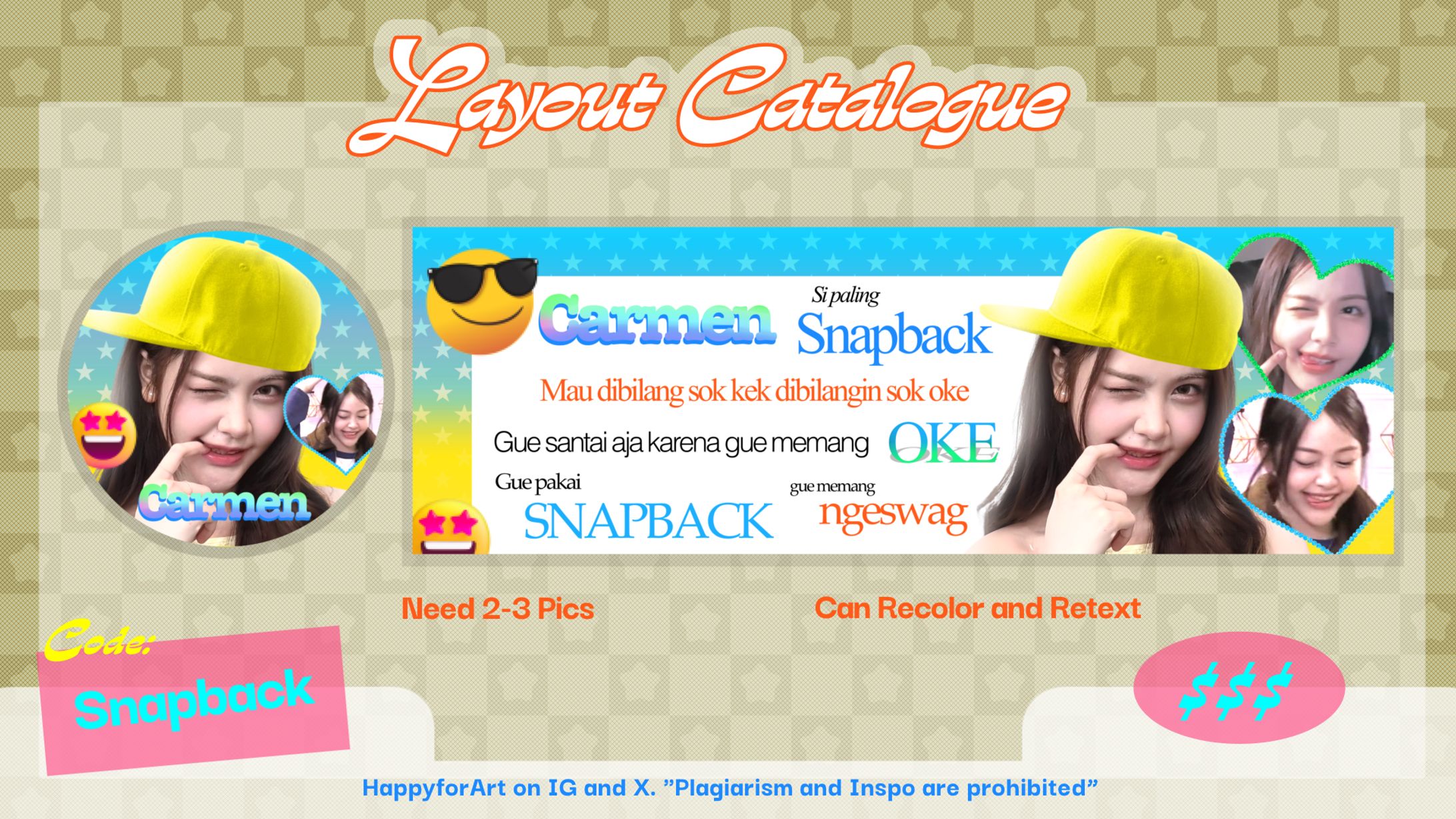 Layout X (Twitter) Code: Snapback-1