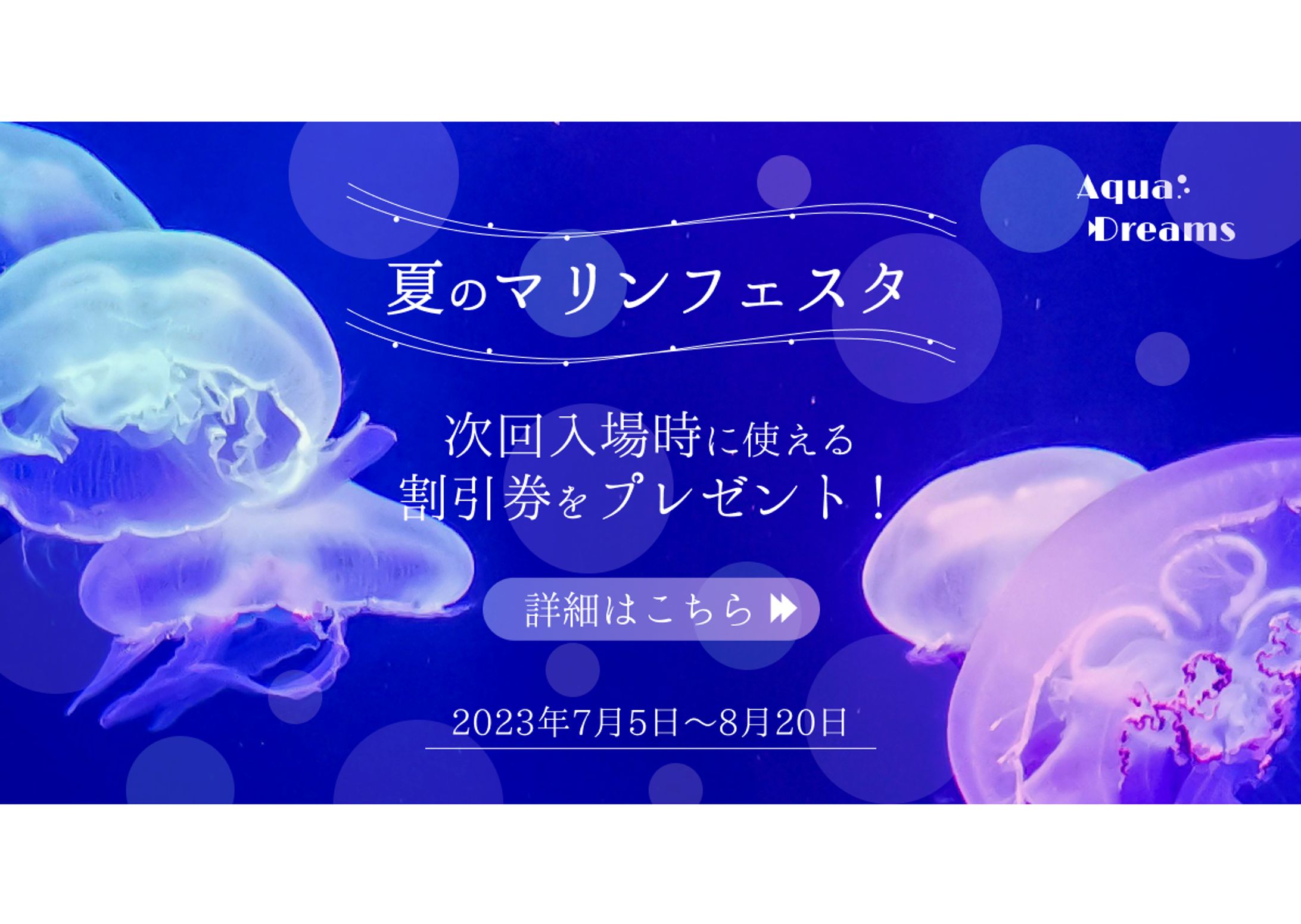 ロゴと広告バナー：水族館イベント(架空)-1
