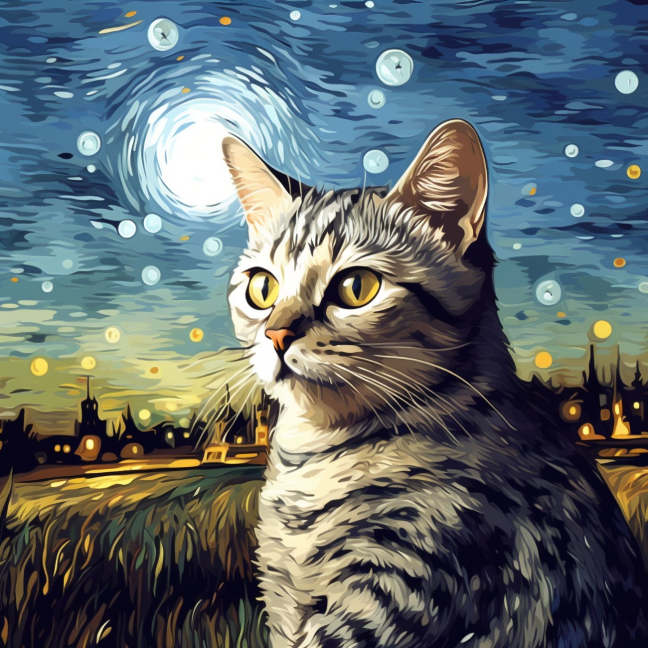 ご依頼 愛猫とゴッホ-1
