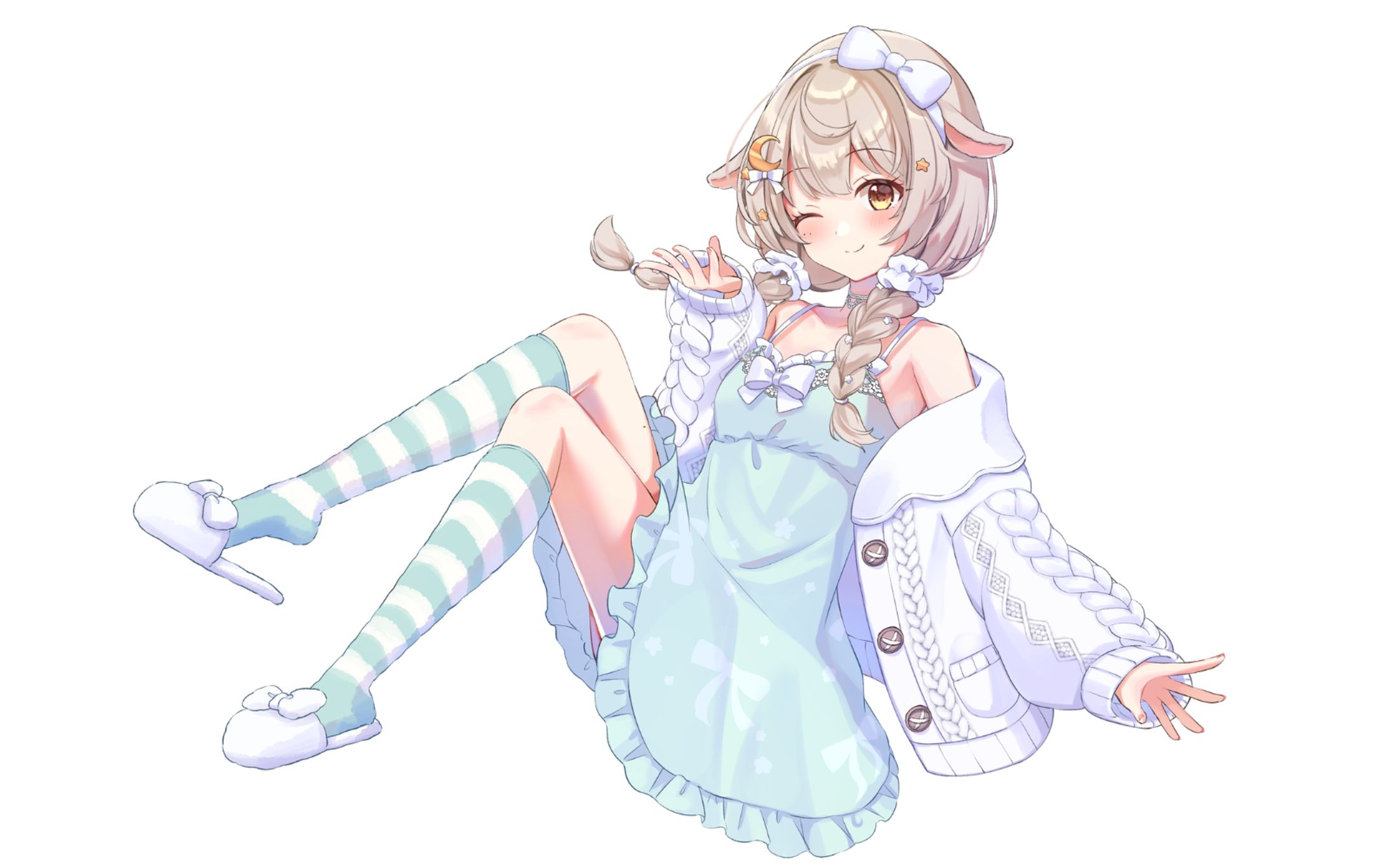 🟦宵夢ふわむ様　「うい麦畑でつかまえて」歌ってみたイラスト-1