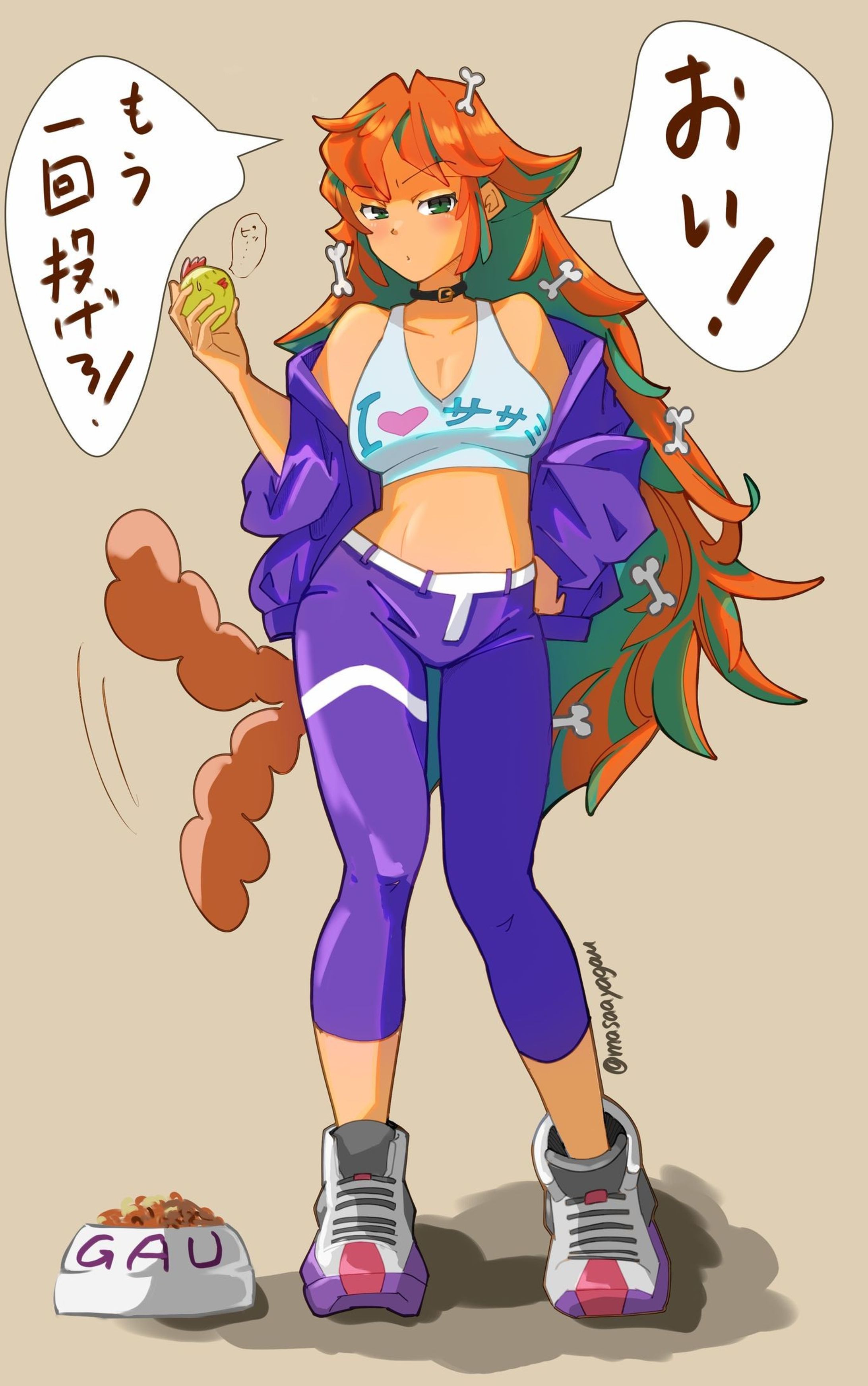 オリキャラ「ガウちゃん」6.5頭身-1