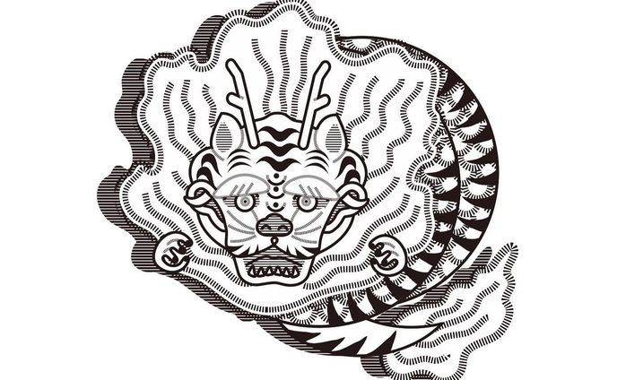 sketch、japanese style　illustration