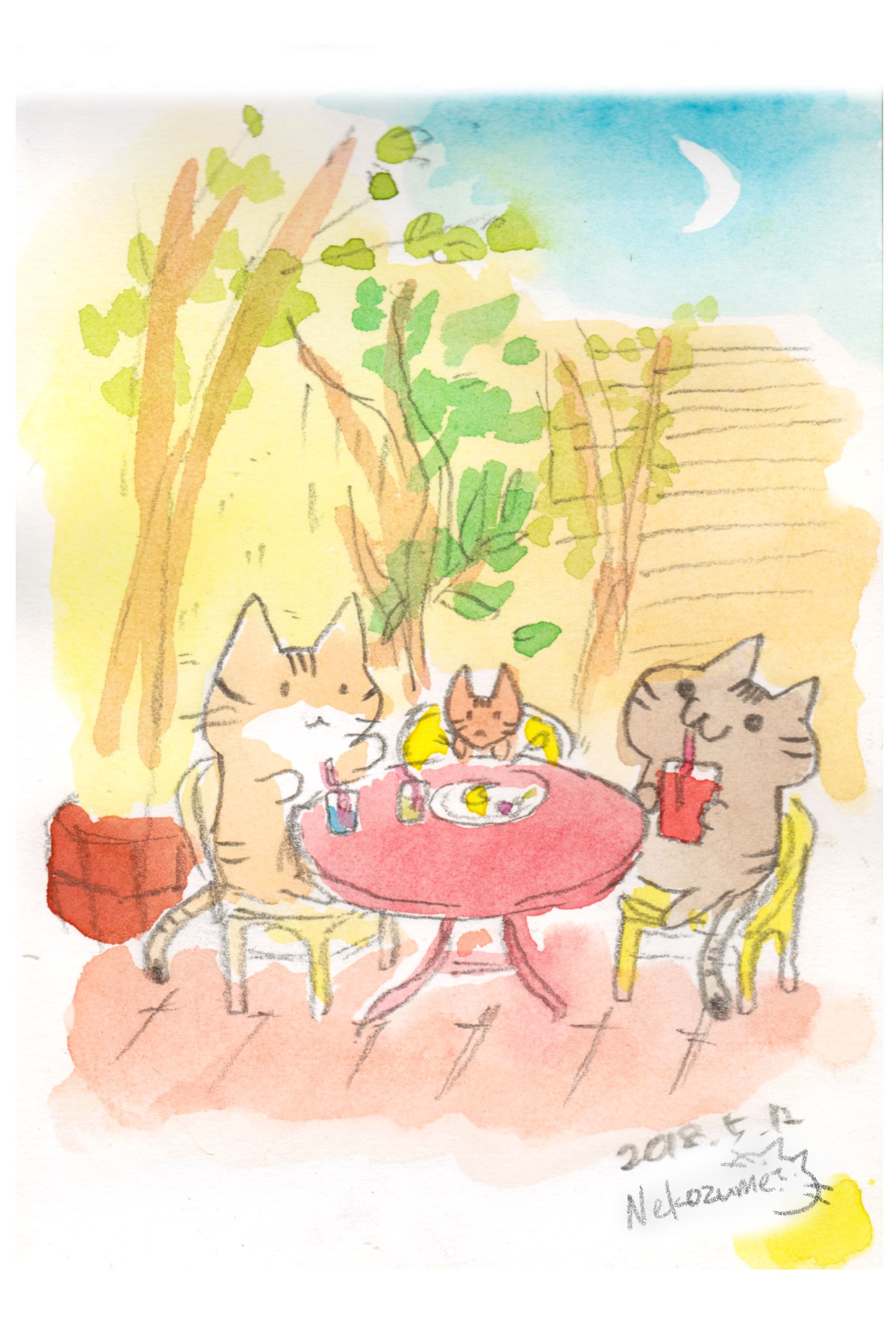  月光荘カフェにて-1