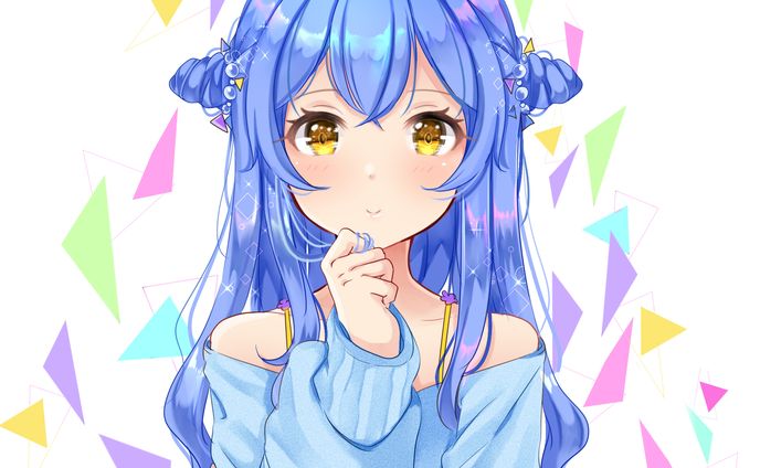 青い少女