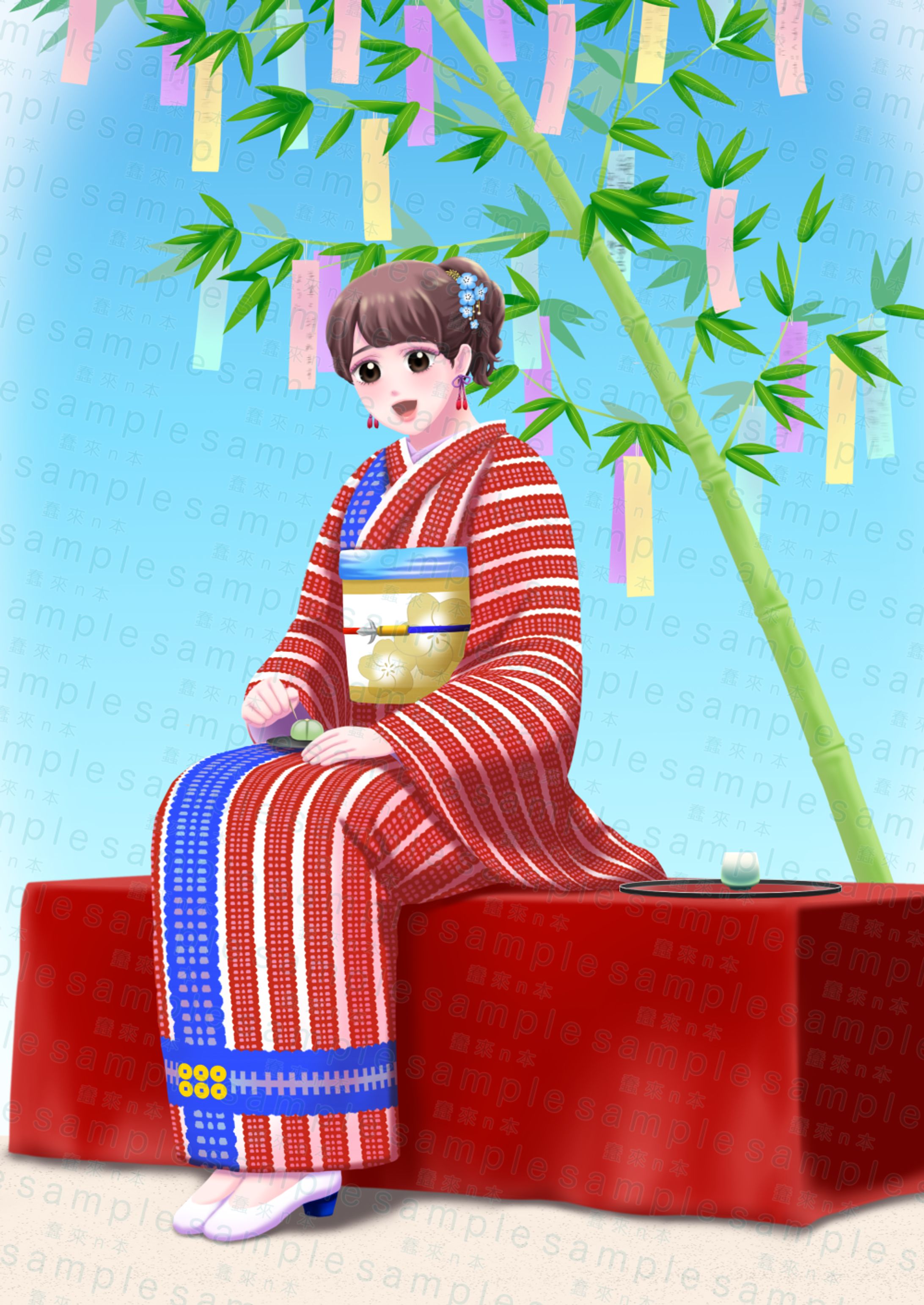 着物女子-1