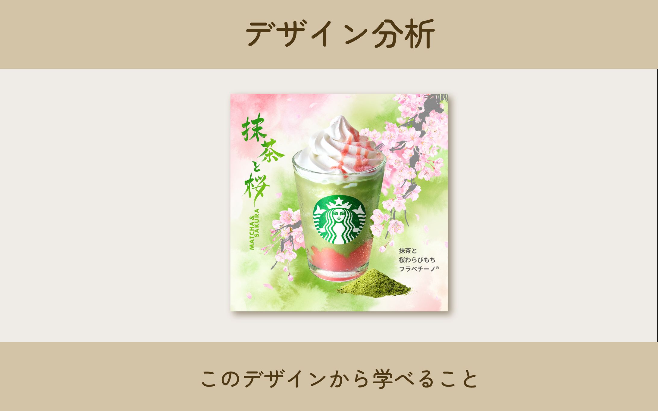 デザイン分析1 　抹茶と桜-1