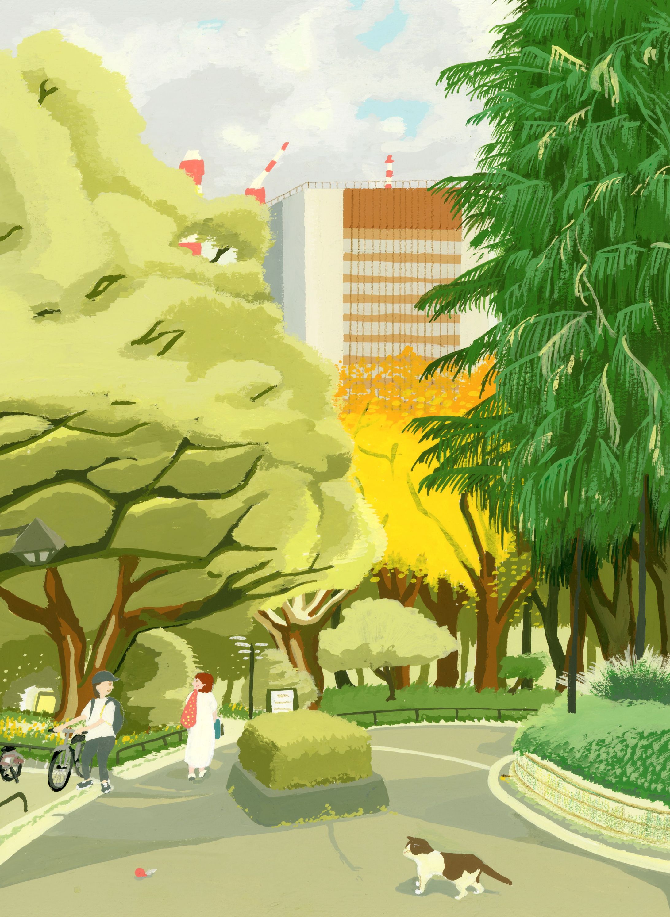 公園の風景-1