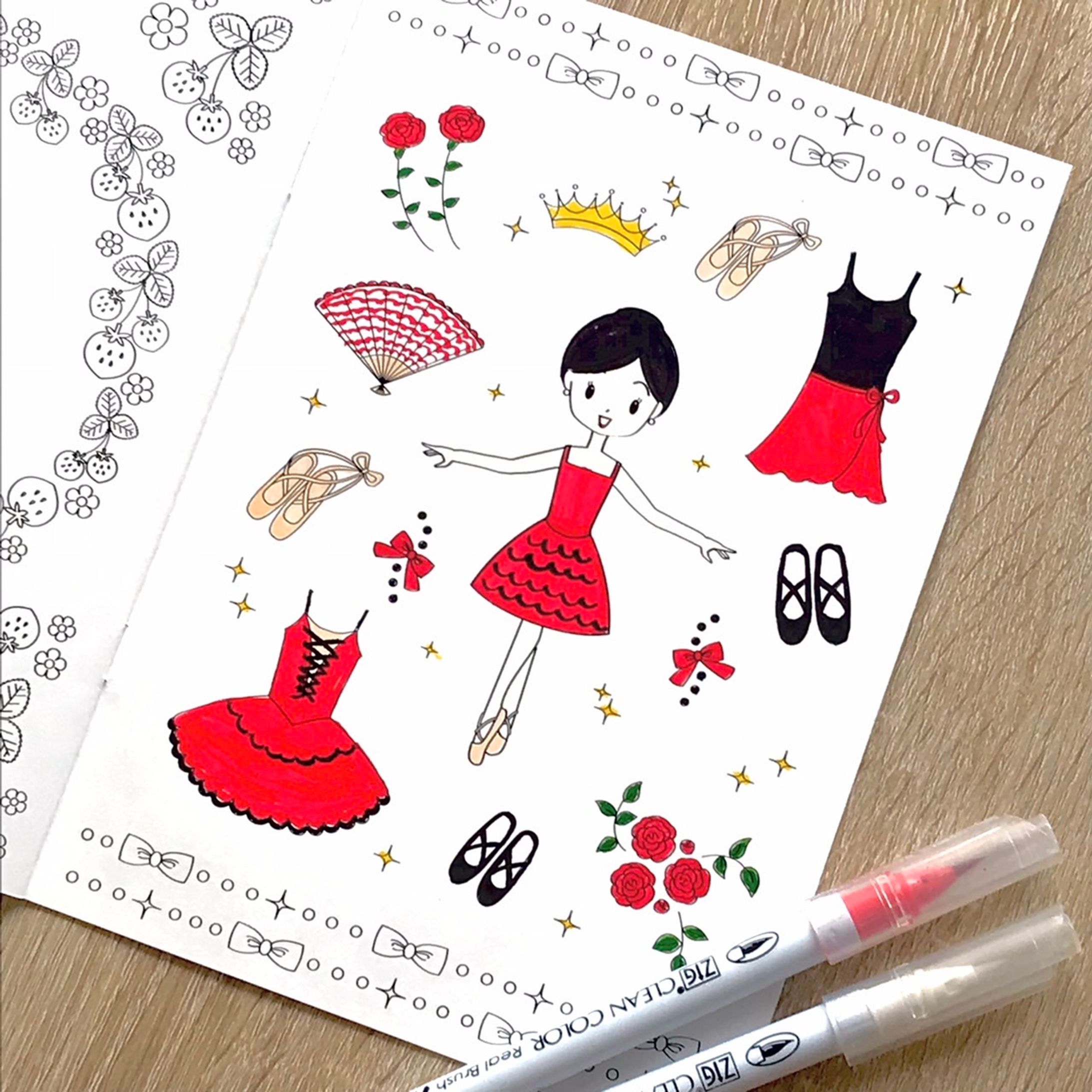 【イラスト】キッズ向けバレエ雑貨-1
