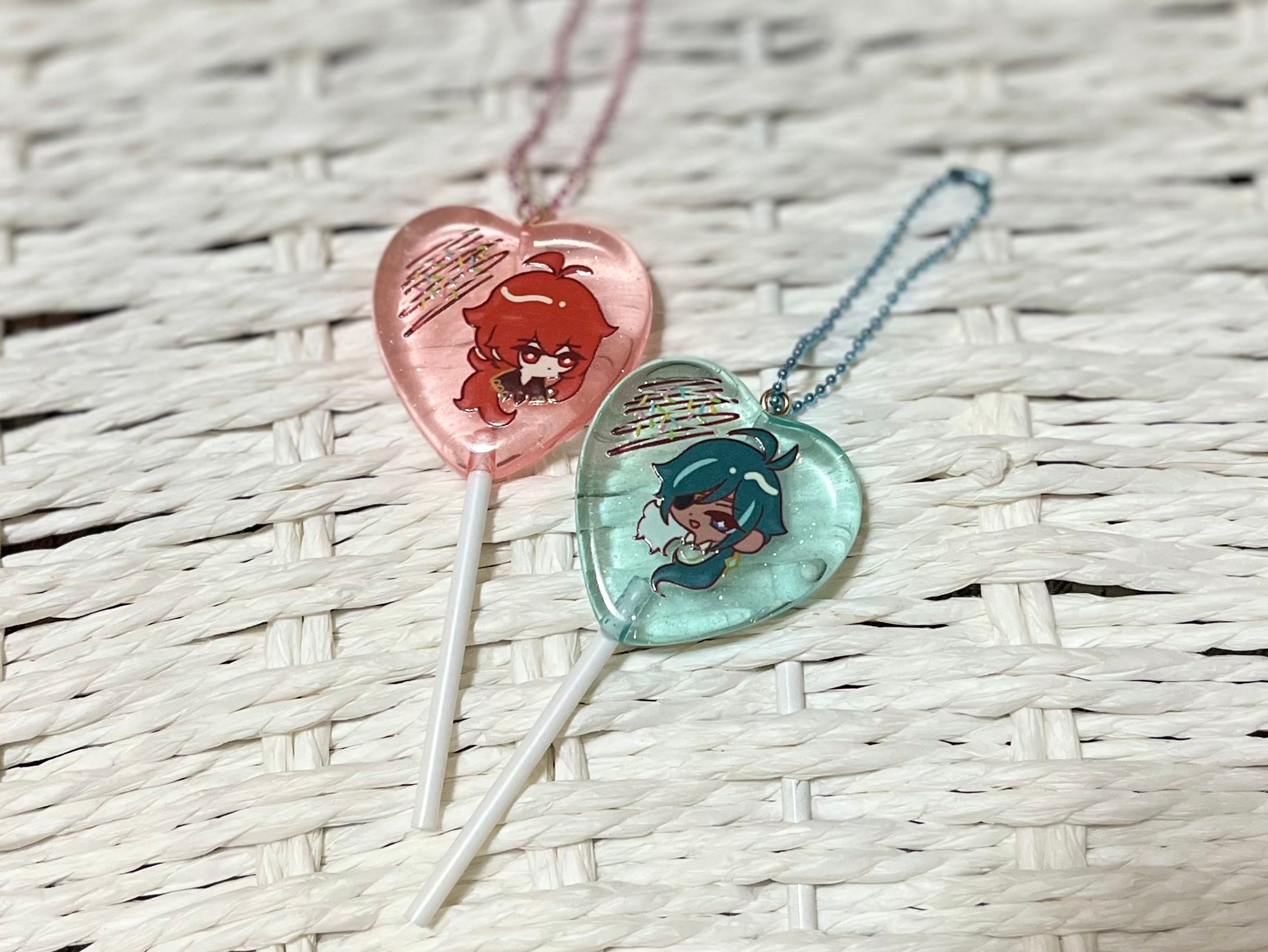 【ファンアート】原神 ペロキャンキーホルダー-1