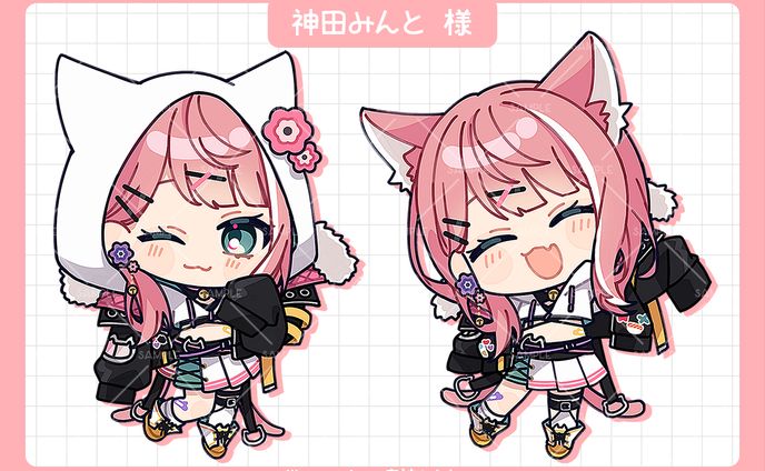 神田みんと様　4周年記念グッズイラスト