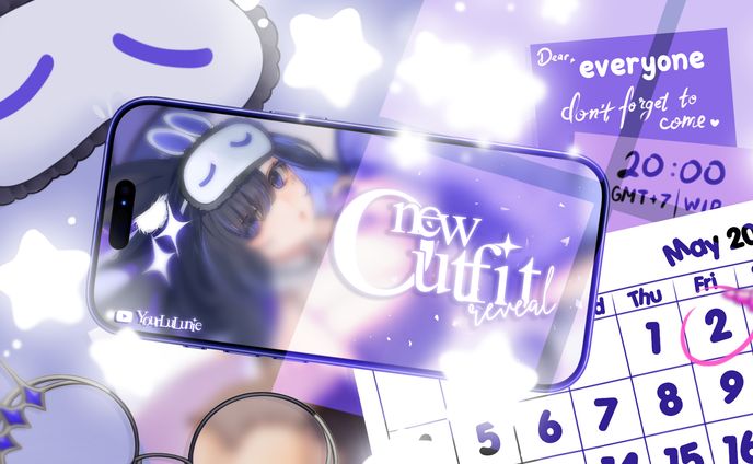 Graphic  ๋ ࣭✦‧₊˚ YourLuLunie's New Outfit Invitation