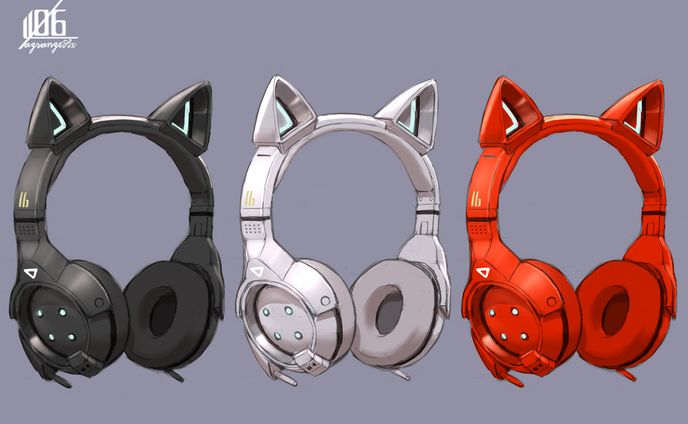 L6ヘッドフォンデザイン、3Dモデル