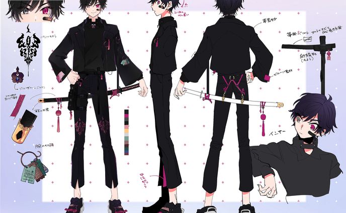 異吹ムレ様三面図