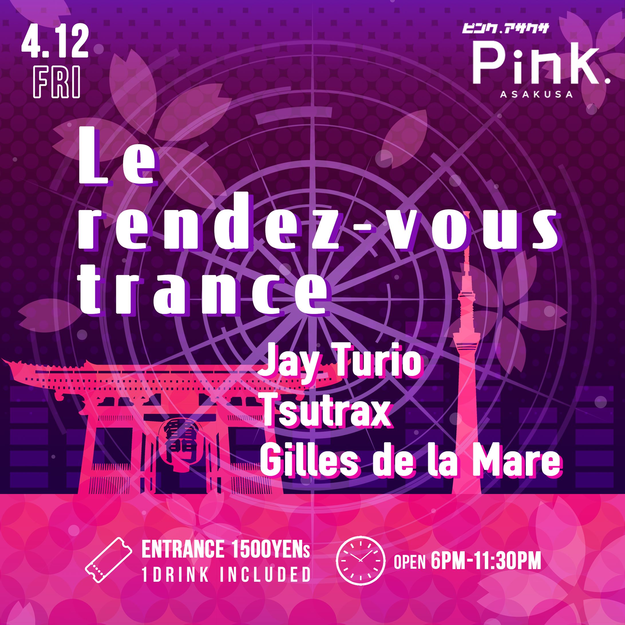 LE RENDEZ VOUS TRANCE 2024.4.12 ＠Pink.ASAKUSA-1