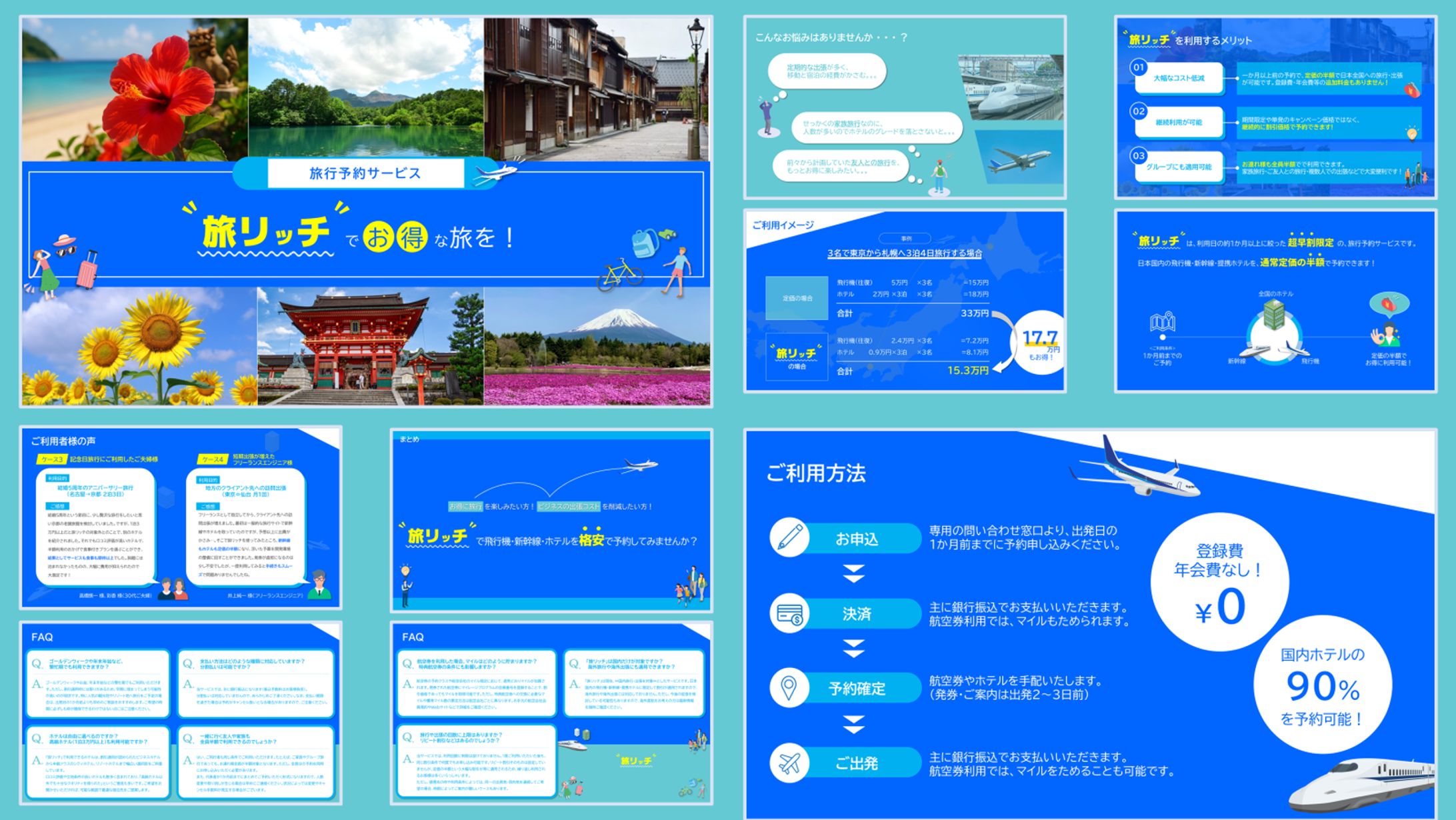 旅行予約サービスの営業資料-1