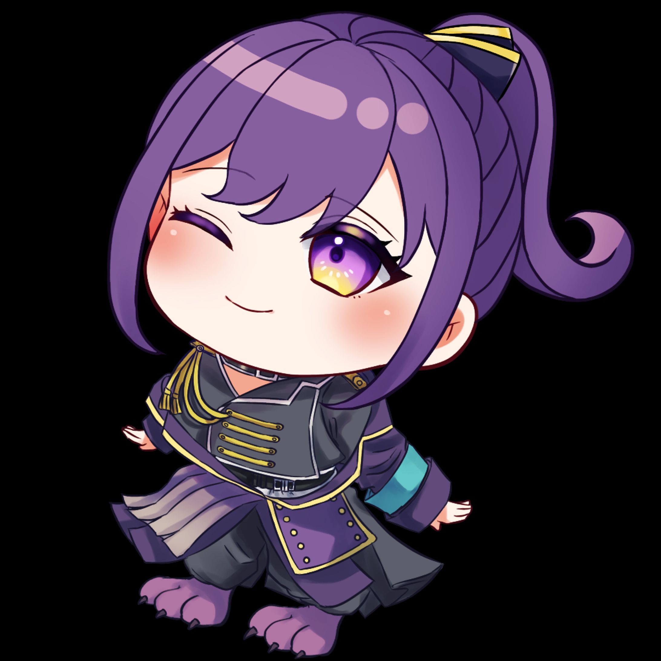 秘書らうさま SDイラスト-1