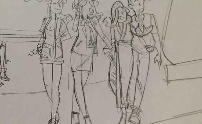 Traditional Sketch Collection, Original Characters