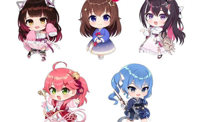 【hololive X ANIPLUS】  HOLOLIVE 0期生 韓国コラボカフェ SDイラスト