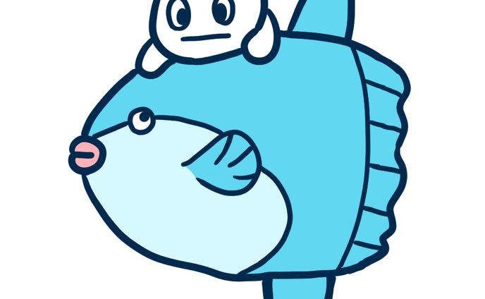 マンボウ、イラスト