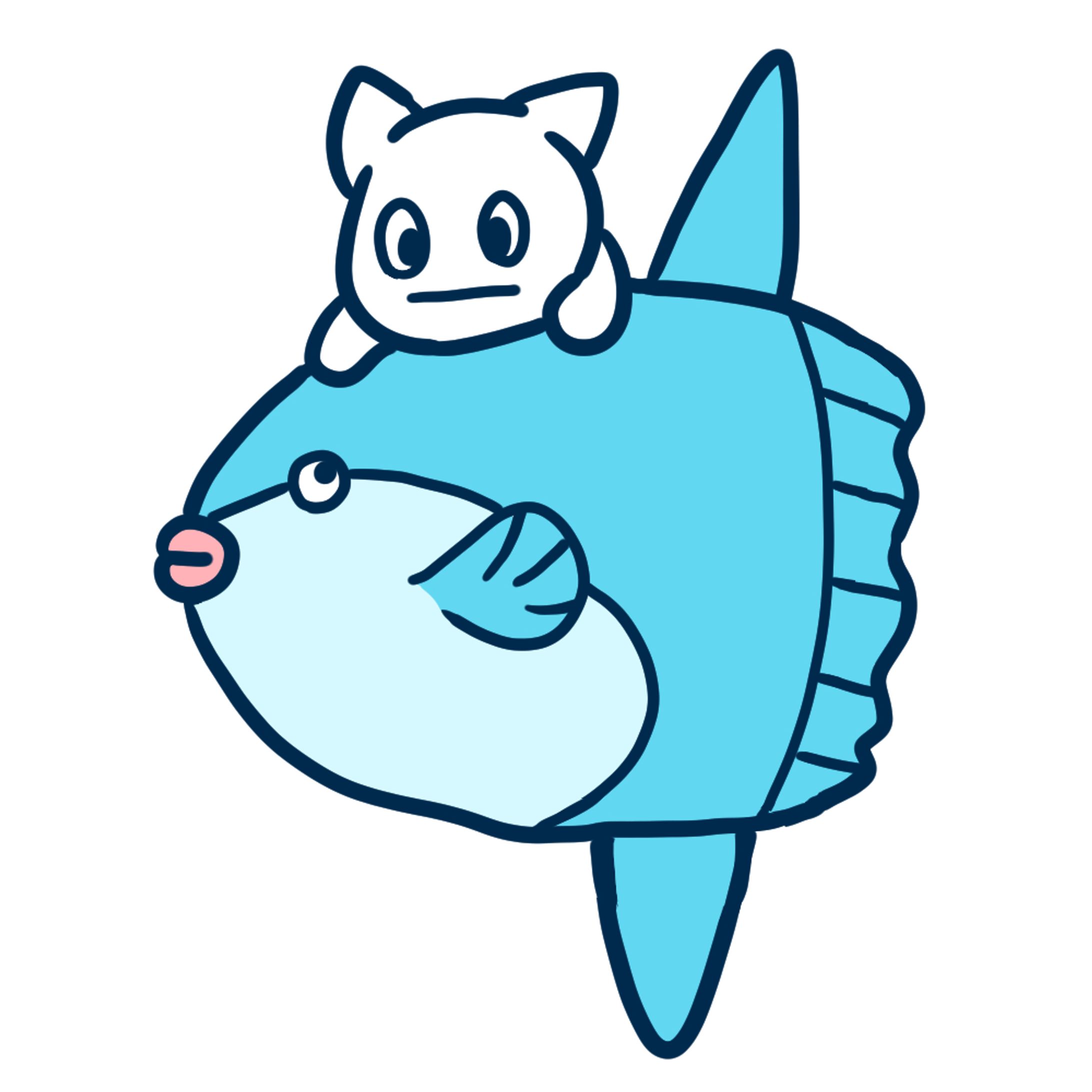 マンボウ、イラスト-1
