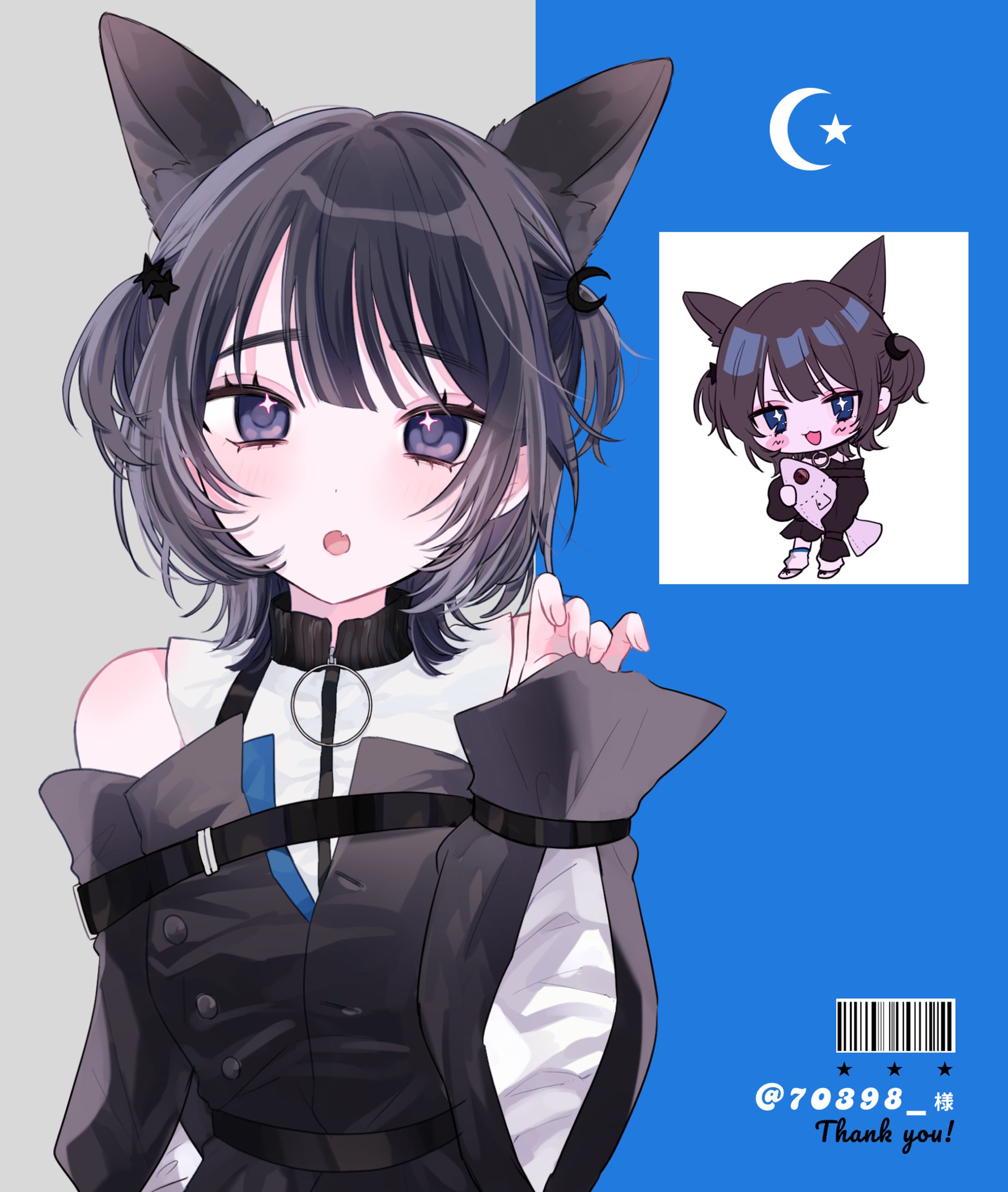 七狼さくや様　サムネイル用イラスト依頼-1
