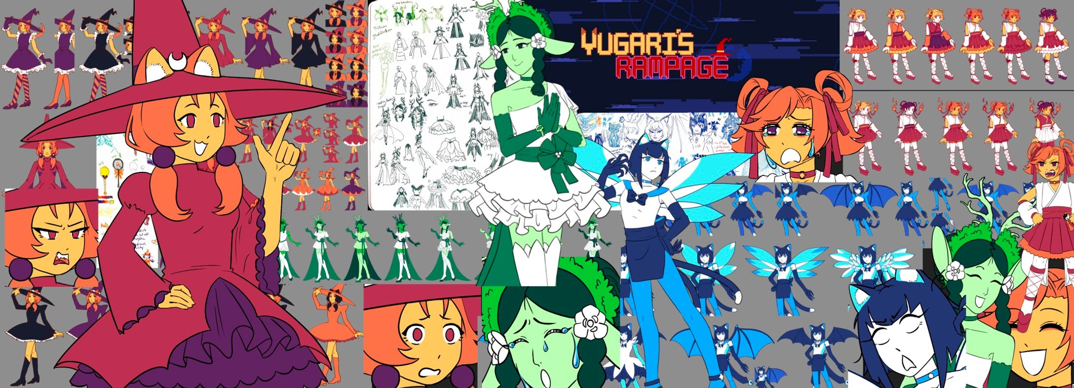 Yugari's Rampage Character Design Process-1