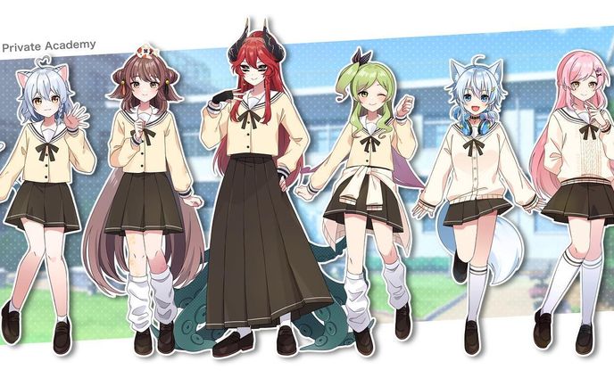 【お仕事】私立岡恵梨学園 OkaEri Private Academy 制服デザイン＆ビジュアル