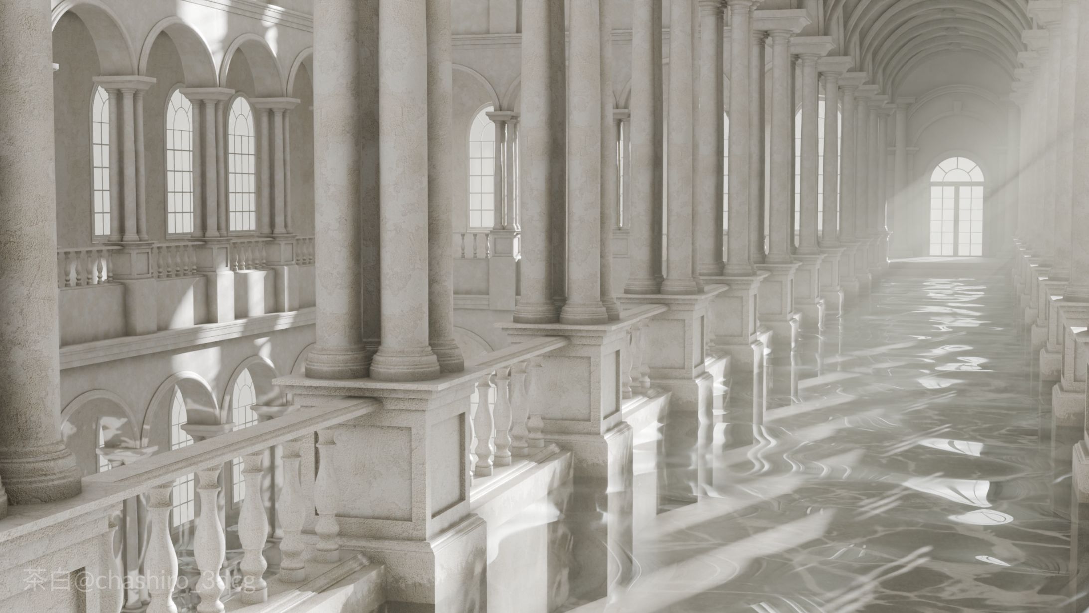 水の溜まる石の回廊-1