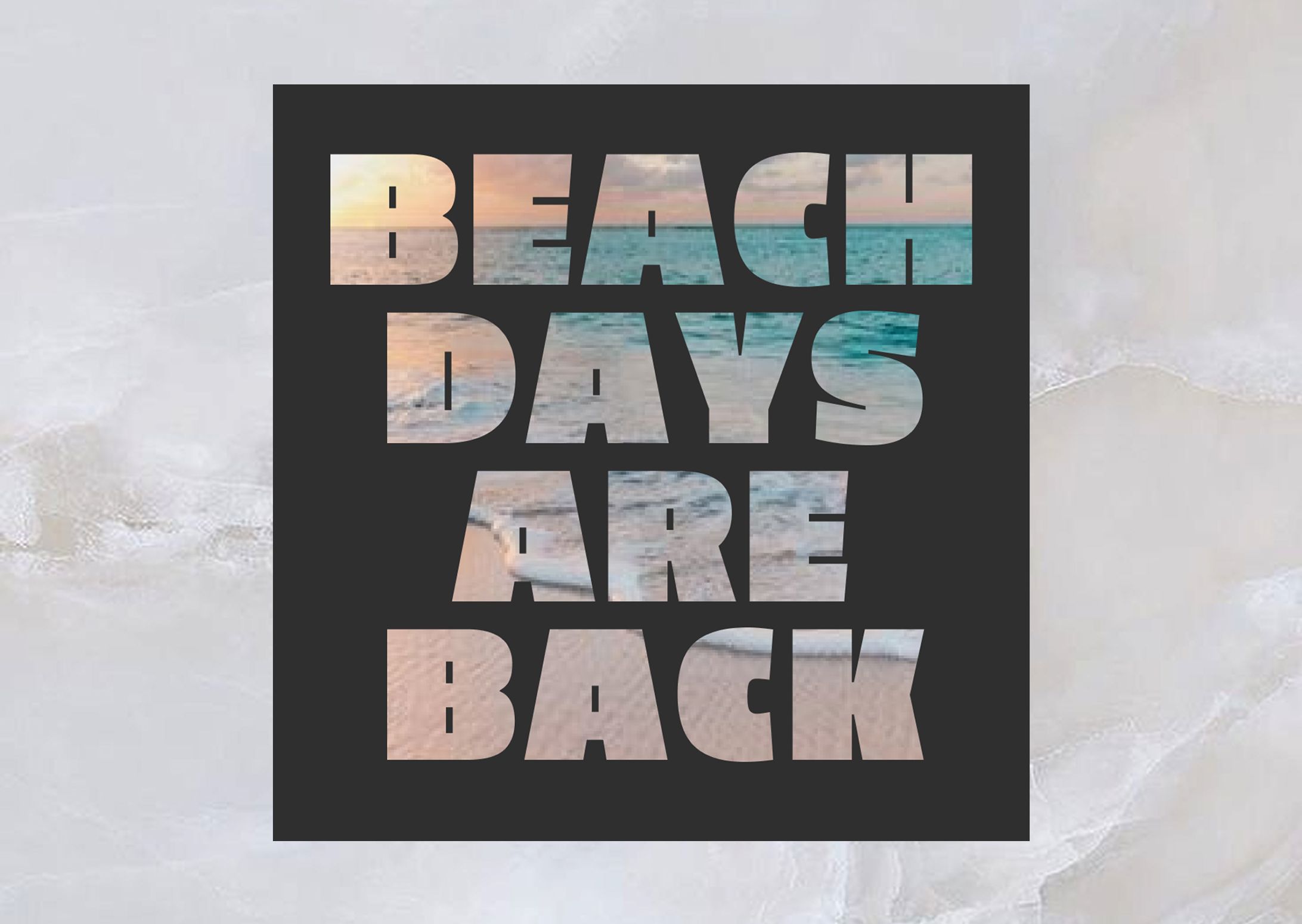 Beach Days Are Back　《バナー》-1