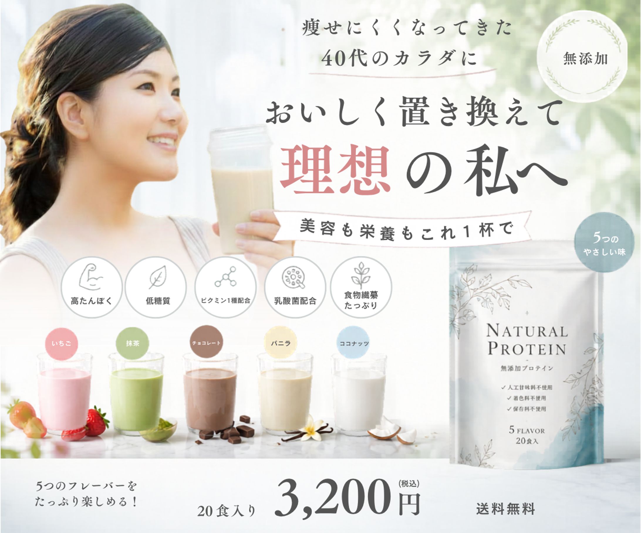 ダイエット食品　プロテイン　バナー-1