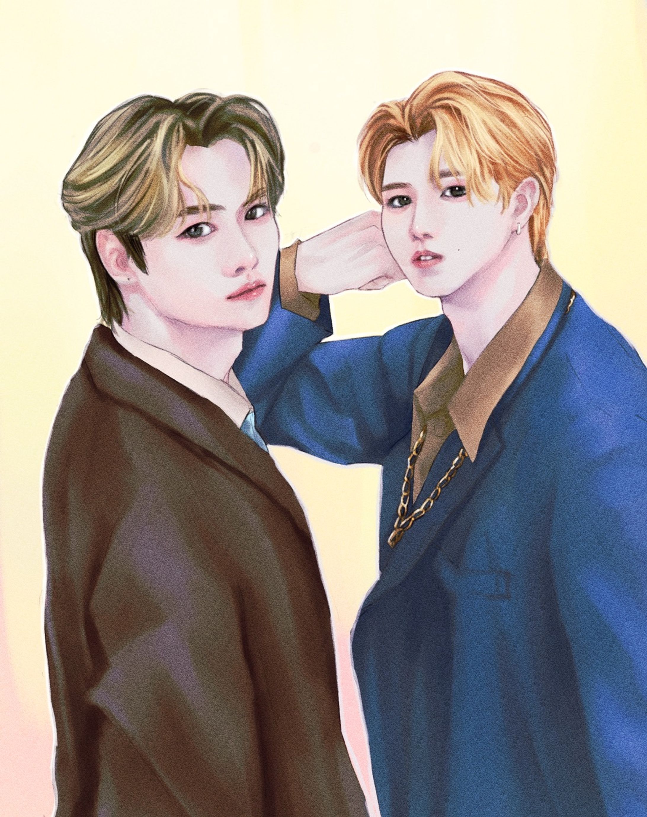 Straykids リノ×ハン ファンアート-1