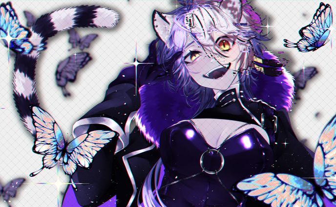 紫彗とら丸　壁紙イラスト