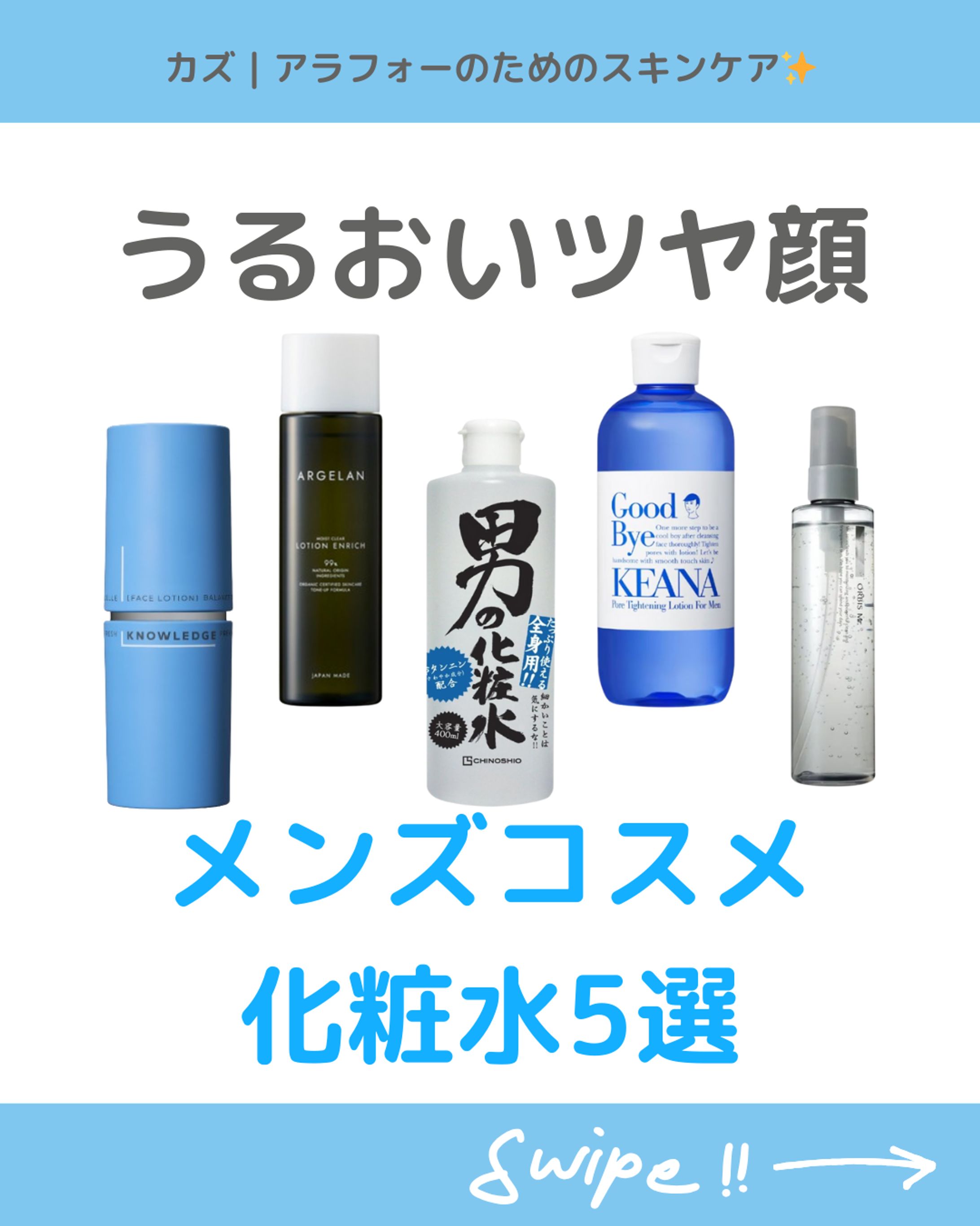 メンズコスメ　化粧水５選②-1