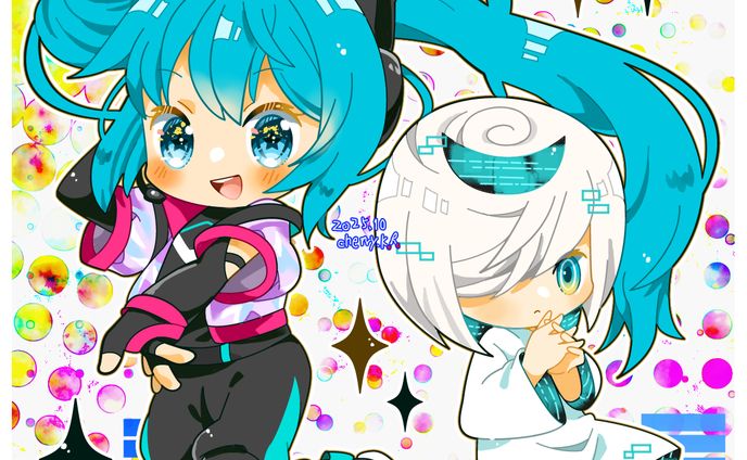 CWミクとセージ(ソニック)